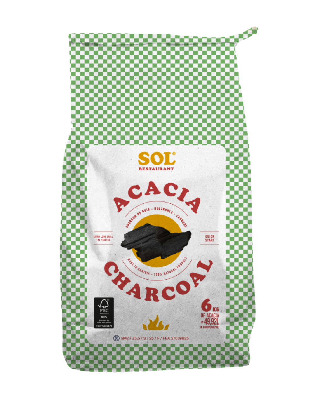 SOL - Sac de charbon RESTAURANT 6kg