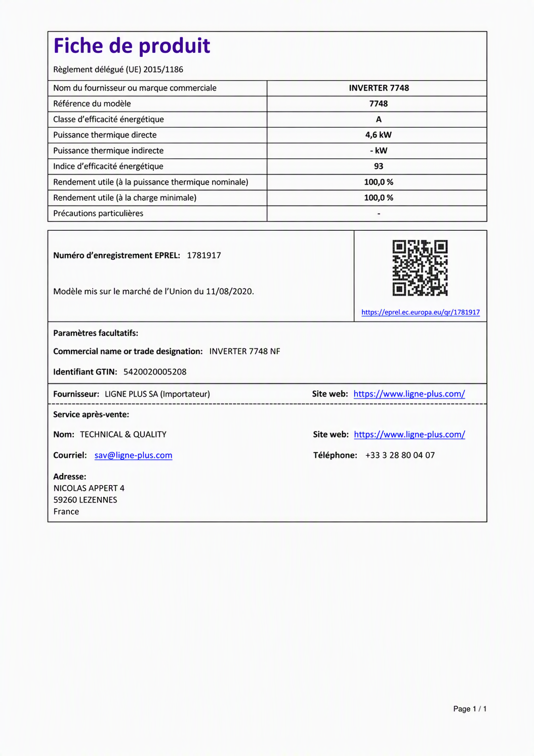 INVERTER 7748 NF