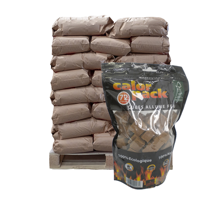 Calorpack Allumes feux 72 pièces/sacs 12 sacs/boite