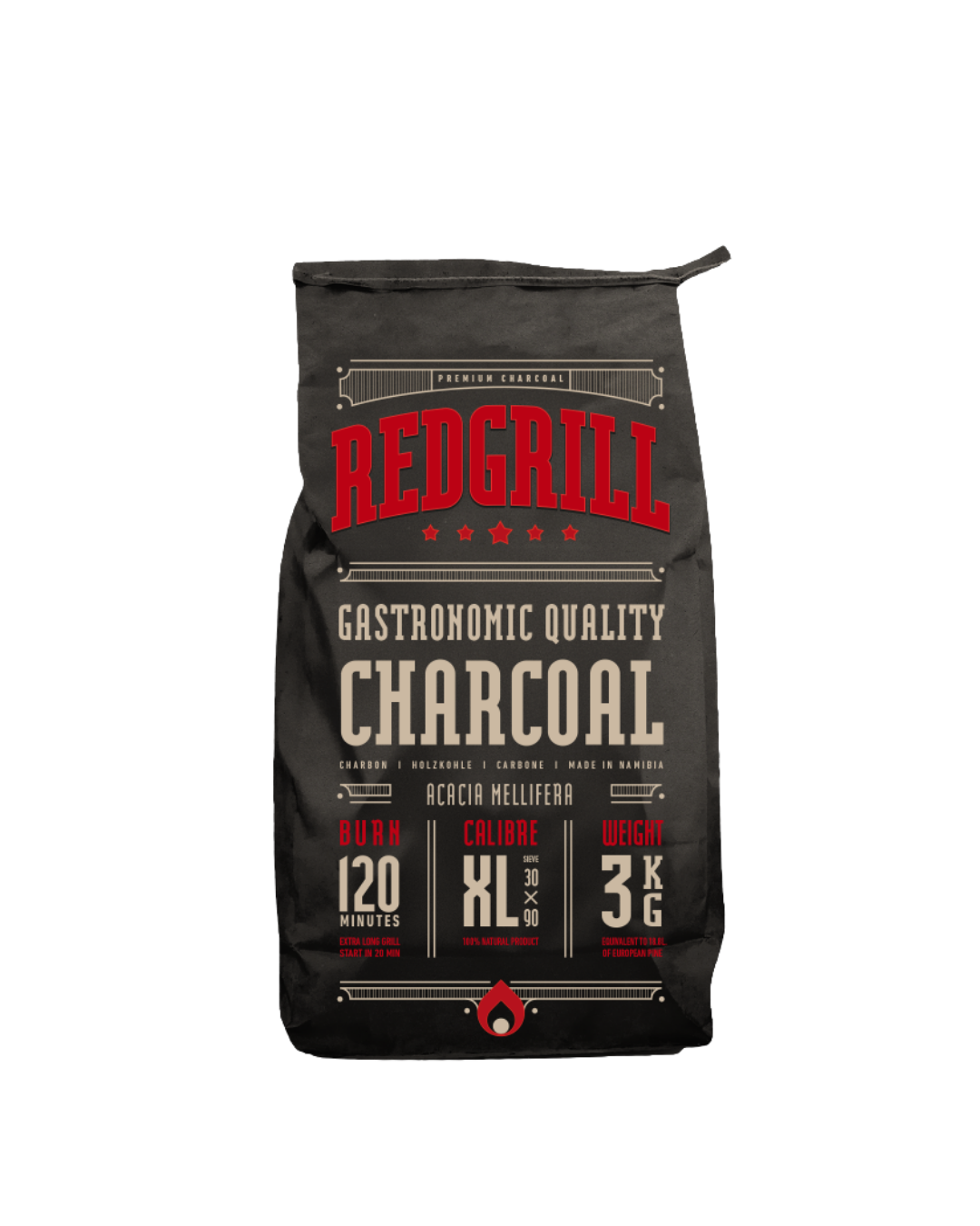 REDGRILL - Charbon de bois 3kg