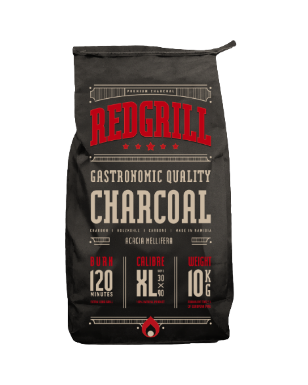 REDGRILL - Sac de charbon de bois 10kg