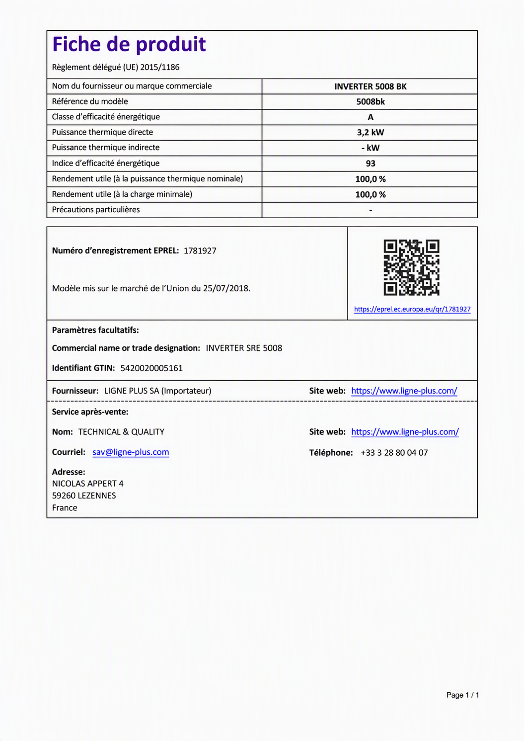 INVERTER 5008 NF