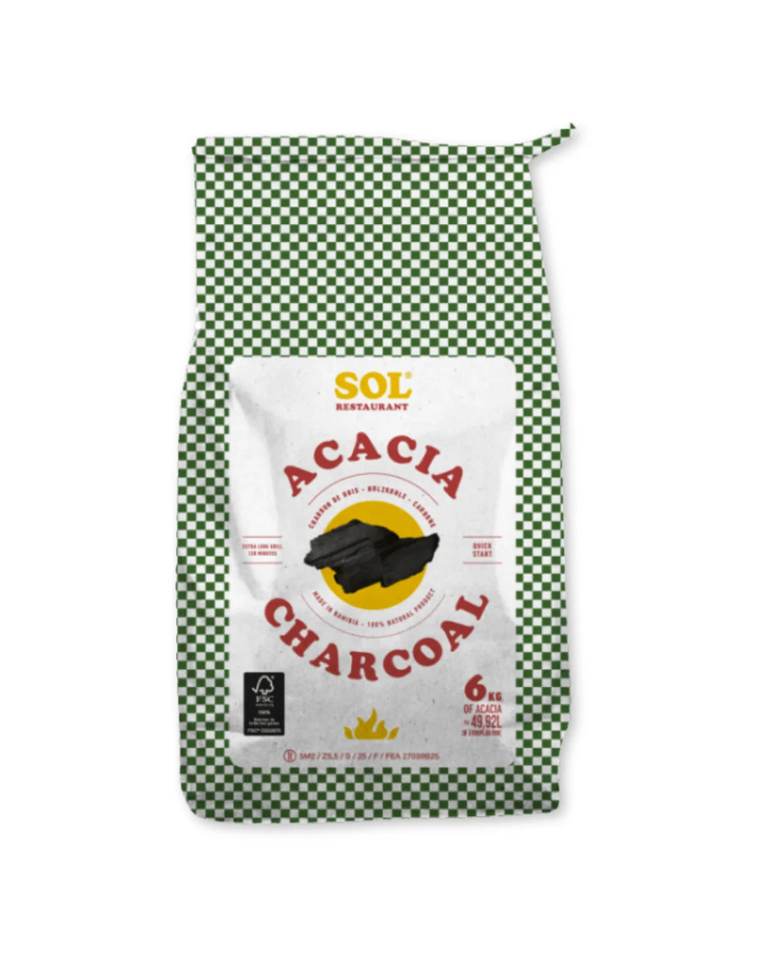 SOL - Sac de charbon RESTAURANT 6kg
